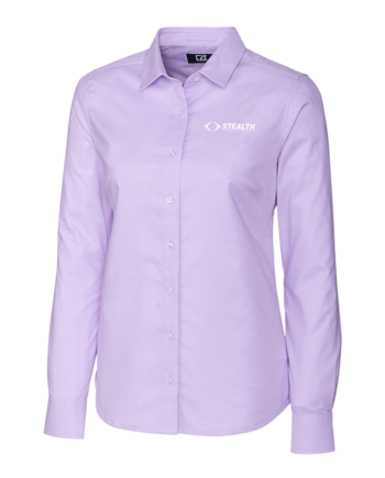 Cutter & Buck Ladies’ L/S Stretch Oxford STEALTH